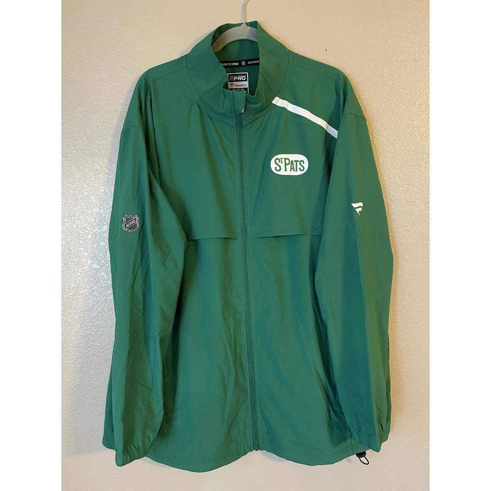 Men's 2XL NWOT Toronto St. Pats Fanatics Authentic Pro On Field Full Zip Jacket